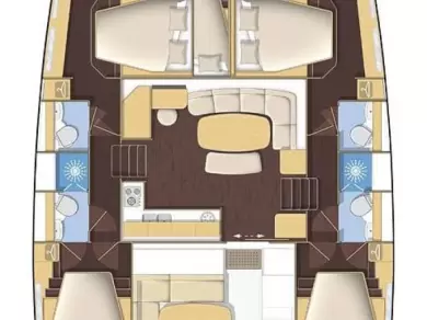 Lagoon Lagoon 421 charter bareboat or skippered in  Šibenik