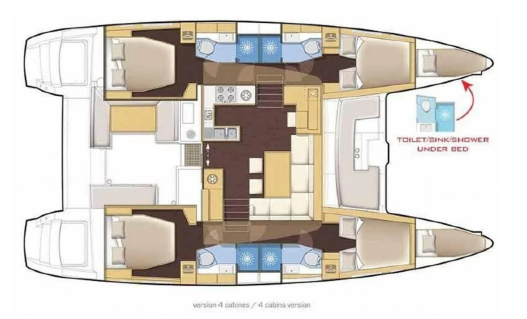 Hire Catamaran Lagoon with a boat licence
