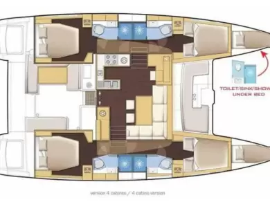Hire Catamaran Lagoon with a boat licence