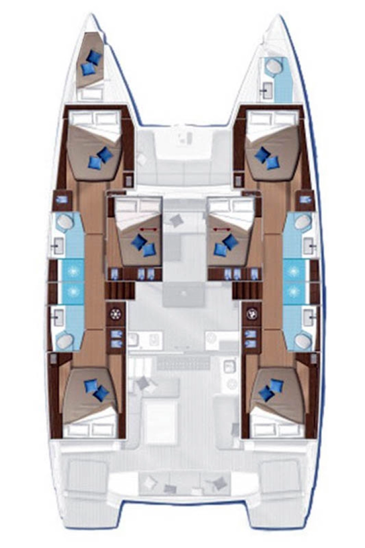 Hire Catamaran Lagoon with a boat licence
