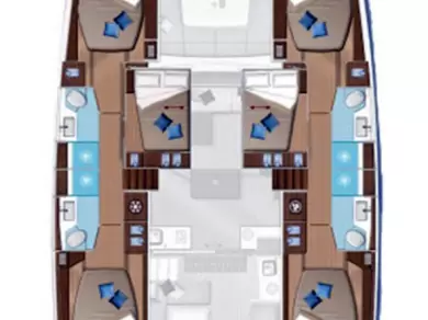 Hire Catamaran Lagoon with a boat licence