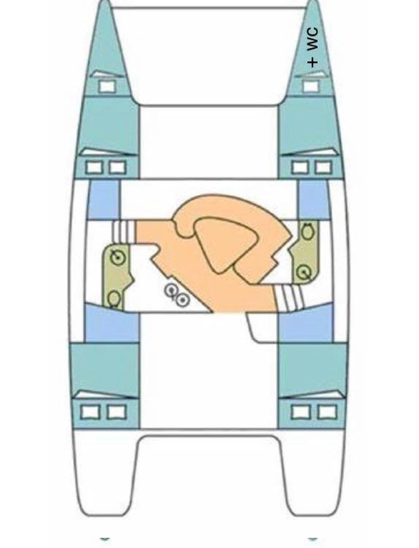 Hire Catamaran Fountaine Pajot with a boat licence