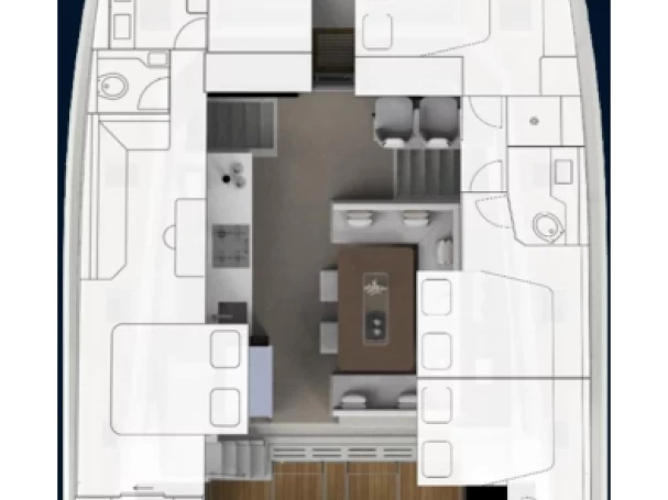 Aventura Aventura 50 - 4 + 1 cab. charter bareboat or skippered in  Alimos