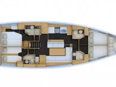 Hire a Jeanneau Jeanneau 54 Kos