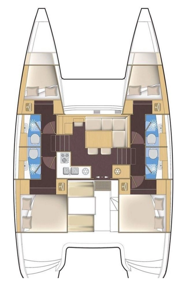 Hire Catamaran Lagoon with a boat licence