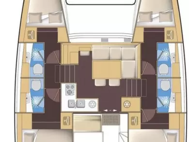 Hire Catamaran Lagoon with a boat licence