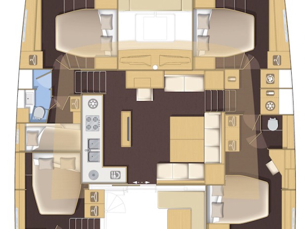 Hire Catamaran Lagoon with a boat licence