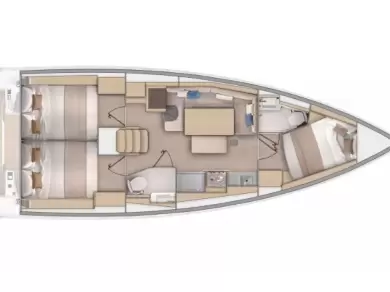 Hire Sailboat Bénéteau with a boat licence