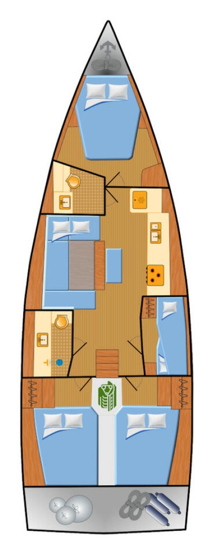 Hire Sailboat Dufour with a boat licence