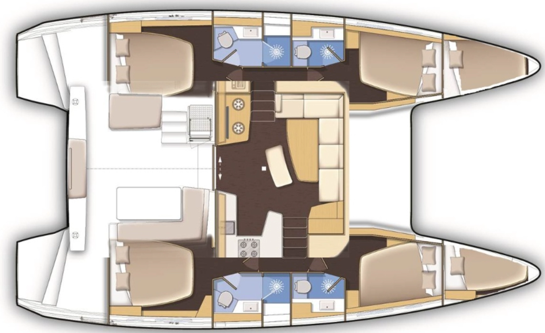 Hire Catamaran Lagoon with a boat licence