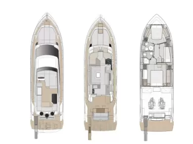Yacht charter Podstrana - Ferretti Ferretti Yachts 500 - 3 + 1 cab on SamBoat