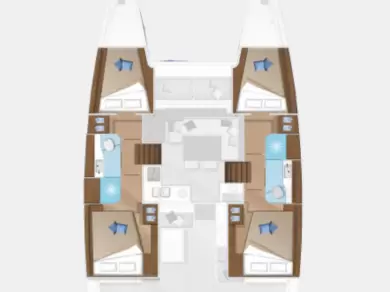 Hire Catamaran Lagoon with a boat licence