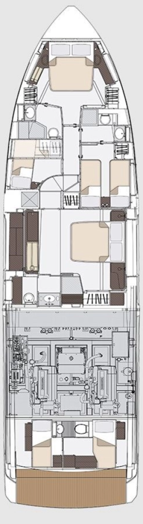Azimut Azimut 68 charter bareboat or skippered in  Podstrana