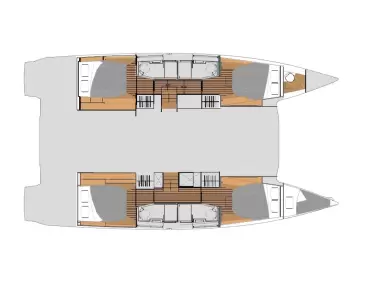Hire Catamaran Fountaine Pajot with a boat licence