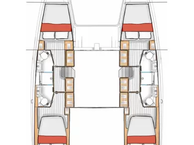 Hire Catamaran with or without skipper Excess Komolac