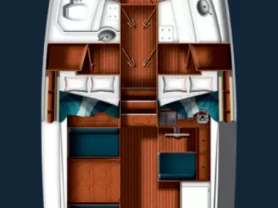 Sas Vektor Adria 1002 Vektor charter bareboat or skippered in  Sukošan