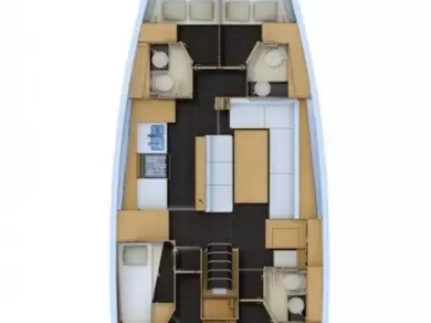 Hire Sailboat Jeanneau with a boat licence