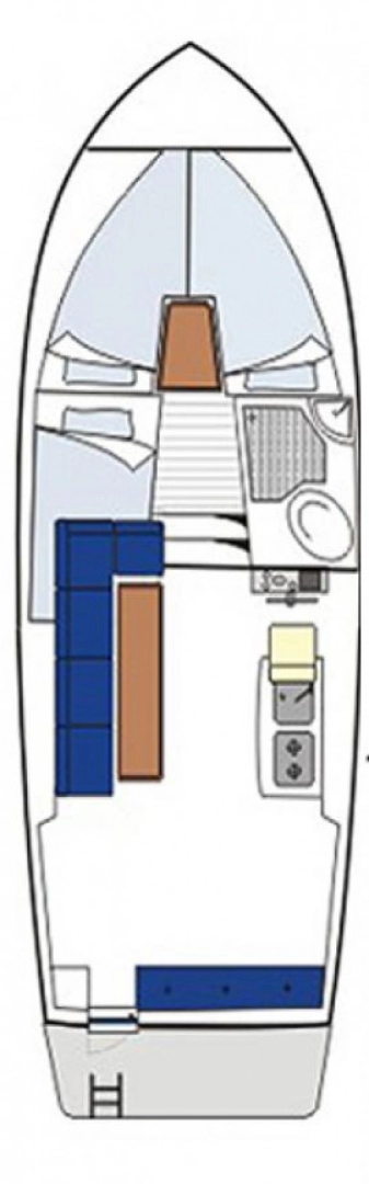 Damor Damor 800 - 1 cab. charter bareboat or skippered in  Zadar