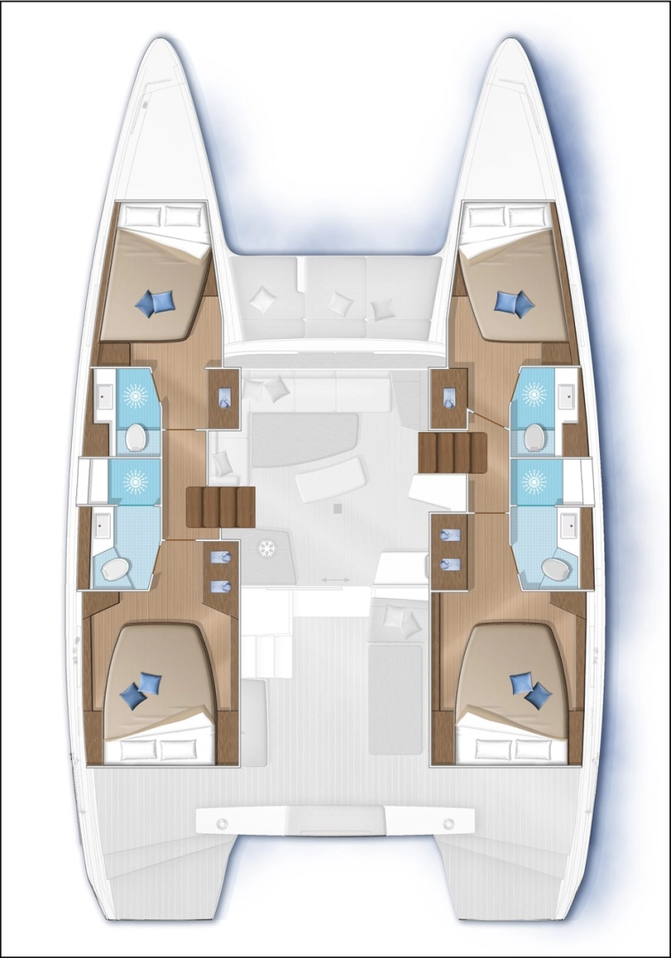 Hire Catamaran with or without skipper Lagoon Seget Donji