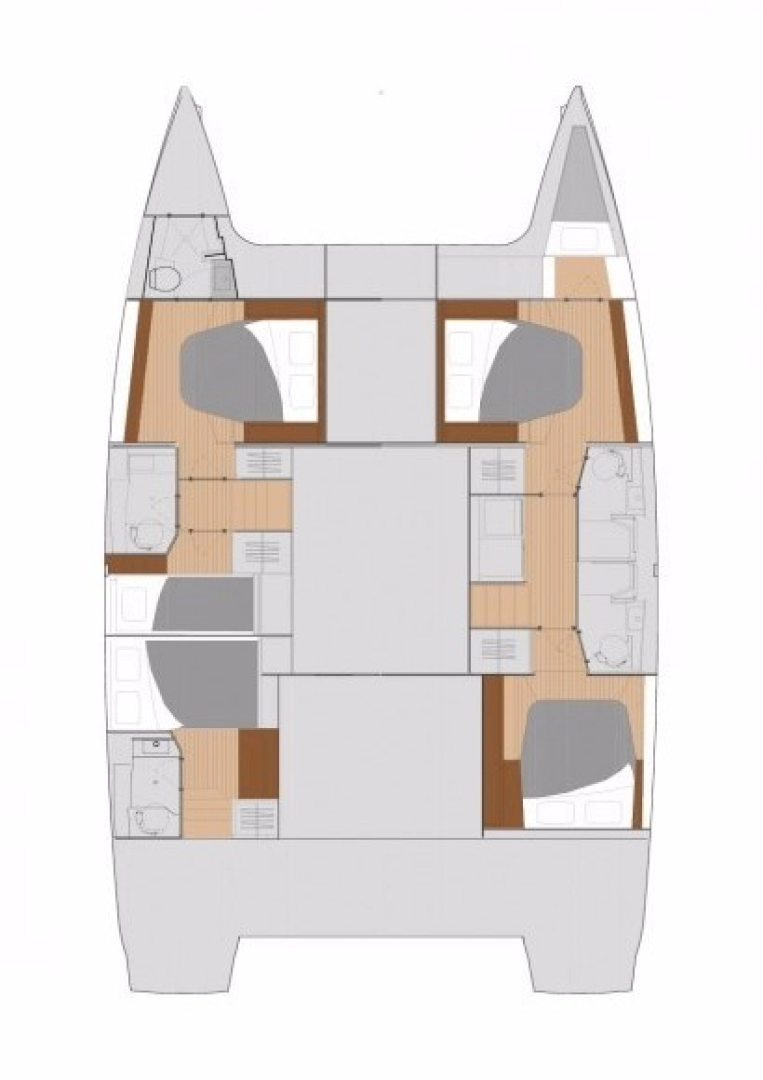 Hire Catamaran Fountaine Pajot with a boat licence