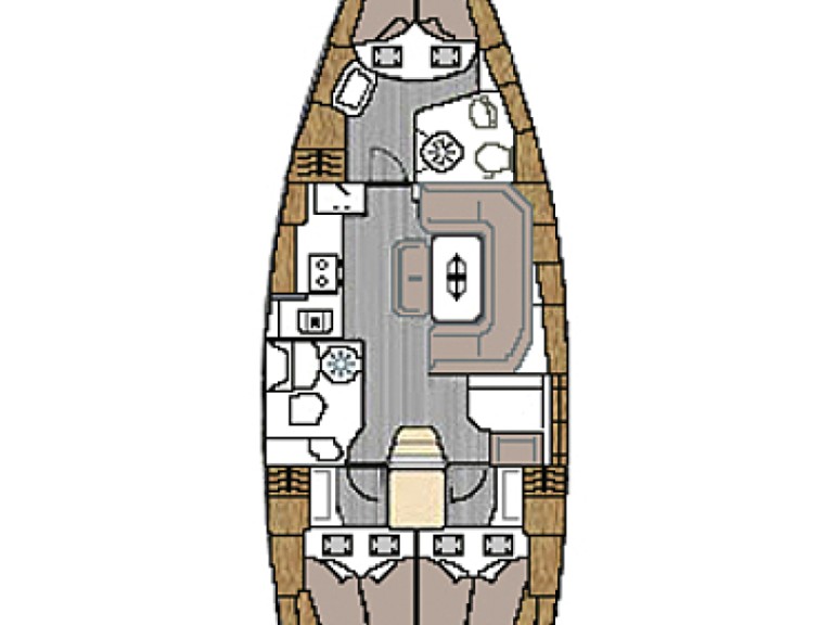 Sailboat to hire Betina at the best price