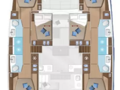 Lagoon Lagoon 50 charter bareboat or skippered in  Kaštela