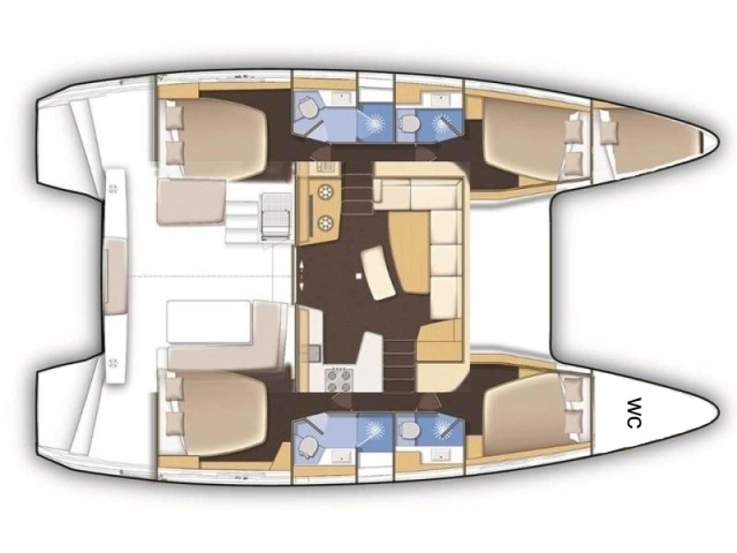 Hire Catamaran with or without skipper Lagoon Paros (Island)