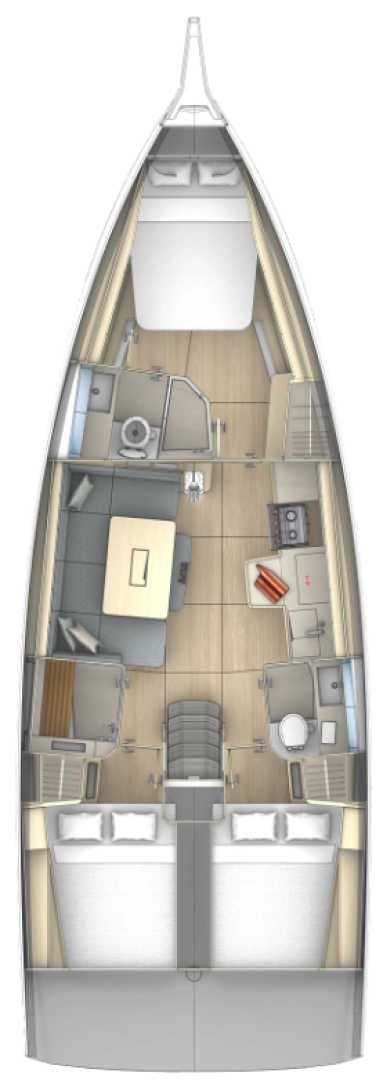 Yacht hire Frenchtown cheap Dufour 41