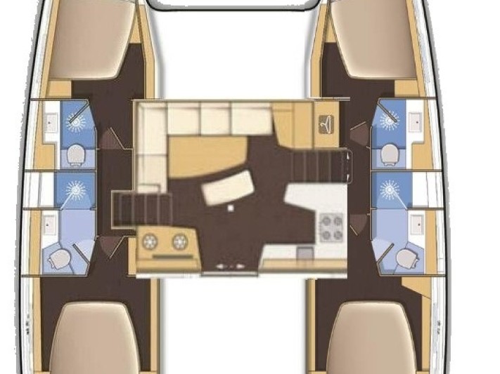 Hire Catamaran Lagoon with a boat licence