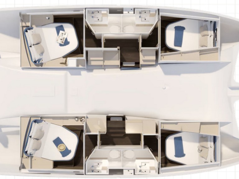 Hire a Fountaine Pajot Fountaine Pajot FP 41 Quatuor 4 Lávrio