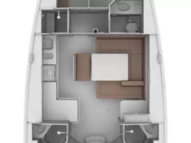 Bavaria Cruiser 46 charter bareboat or skippered in  Split