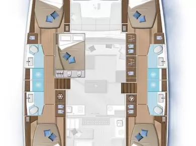 Yacht hire Lefkáda cheap Lagoon 50