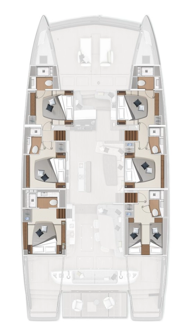 Luxury Yacht hire in Ellinikó - Lagoon Lagoon Sixty 7