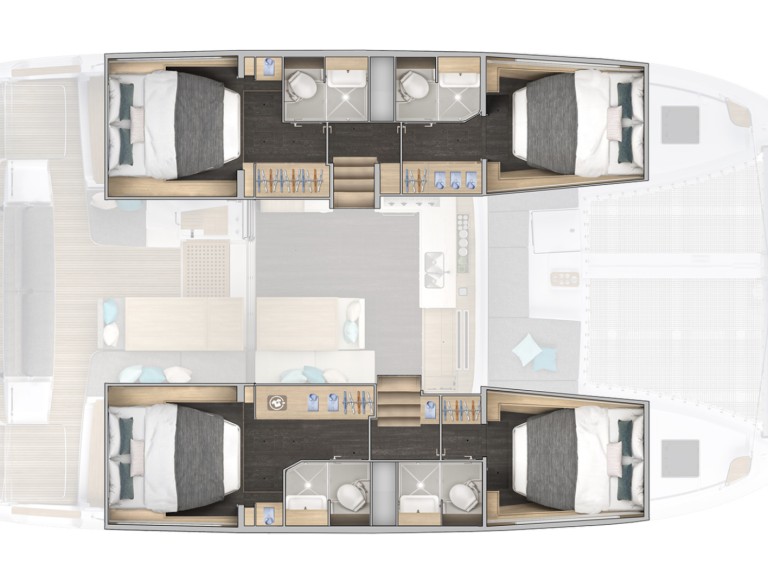 Hire Catamaran with or without skipper Lagoon Furnari