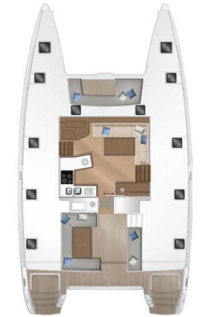 Charter a Lagoon Lagoon 450 F in Sant Antoni de Portmany on Samboat