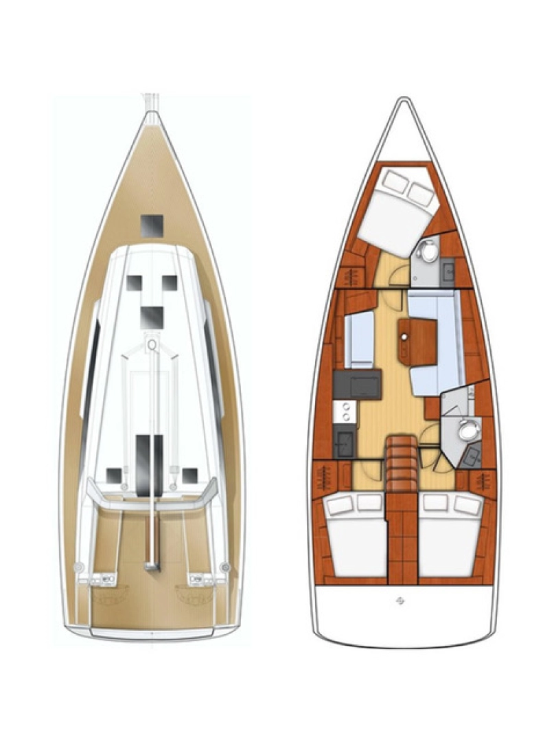 Bénéteau Oceanis 41.1 charter bareboat or skippered in  Kaštela