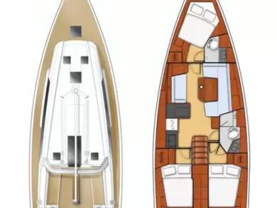 Bénéteau Oceanis 41.1 charter bareboat or skippered in  Kaštela