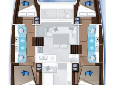 Yacht hire Seget Donji cheap Lagoon 40