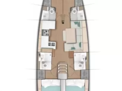 Hire Sailboat Jeanneau with a boat licence