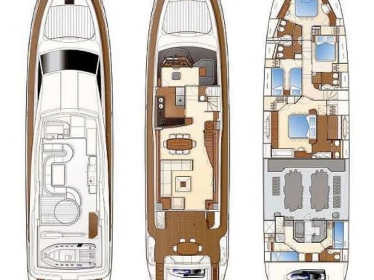 Hire Luxury Yacht Ferretti with a boat licence