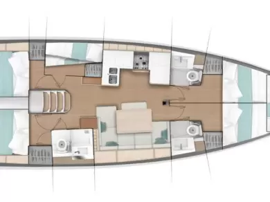 Yacht hire Gouvia cheap Sun Odyssey 490