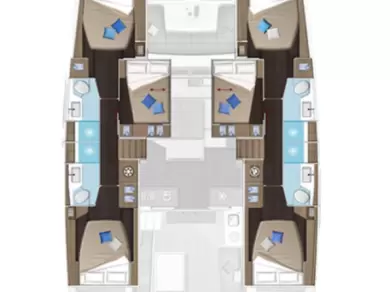 Hire Catamaran Lagoon with a boat licence