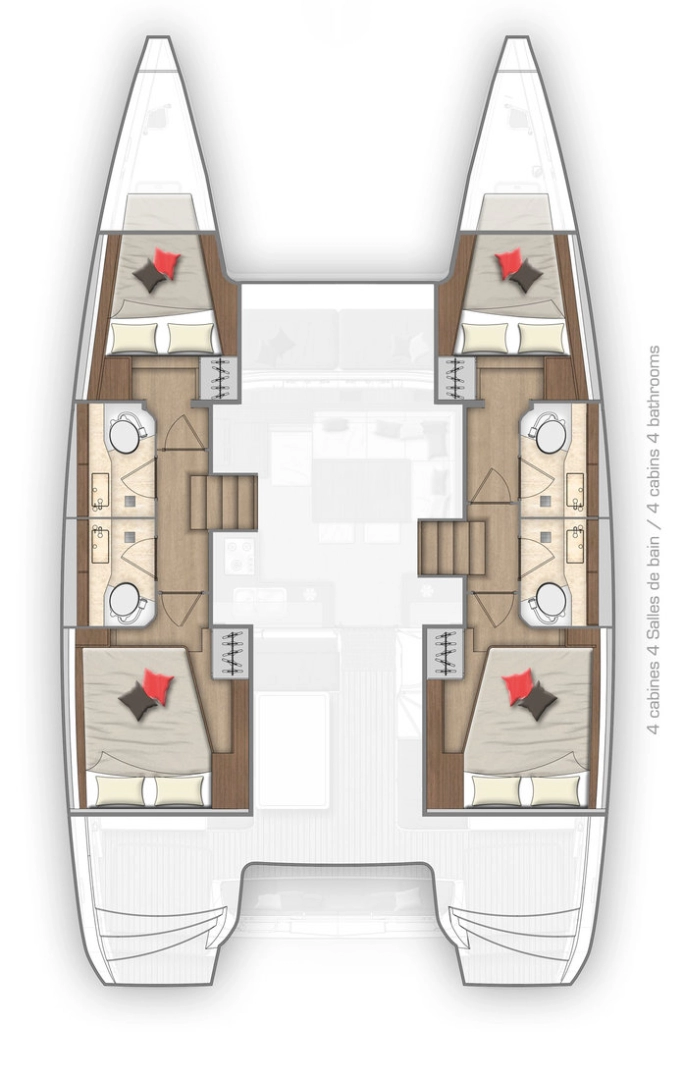 Hire Catamaran Lagoon with a boat licence