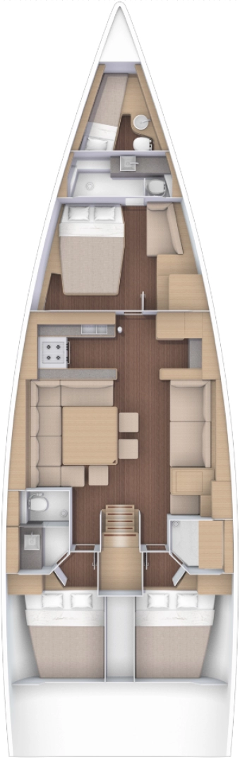 Dufour Dufour 56 Exclusive charter bareboat or skippered in  Primošten