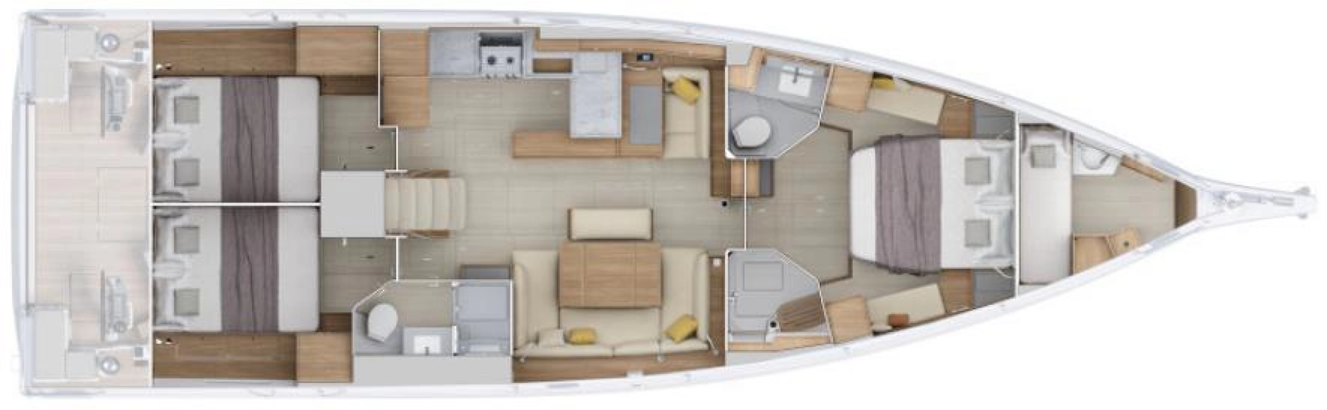 Yacht charter Split - Bénéteau Oceanis 52 - 3 cab. on SamBoat
