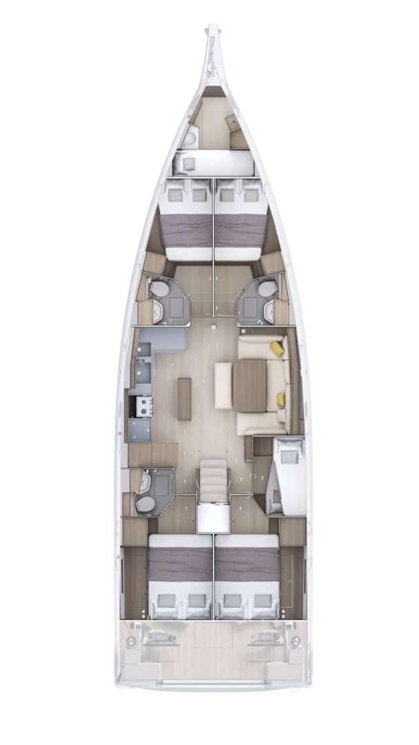 Hire a Bénéteau Oceanis 52 - 6 cab. Split