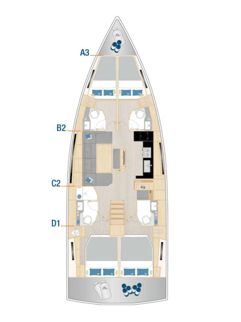 Hanse Hanse 460 charter bareboat or skippered in  Pula