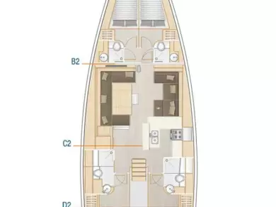 Sailboat hire in Kaštela - Hanse Hanse 588