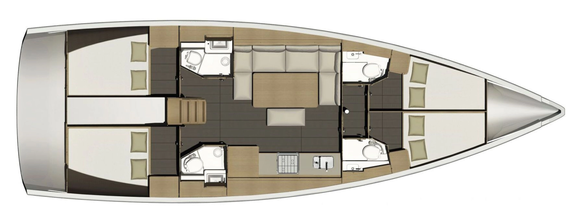 Sailboat hire in Lefkáda - Dufour Dufour 460 Grand Large