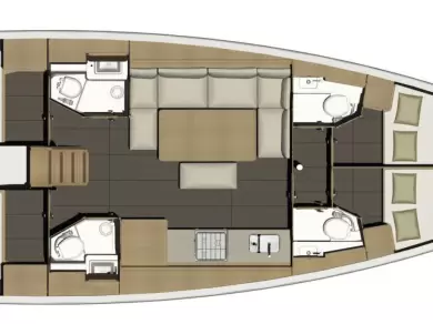 Sailboat hire in Lefkáda - Dufour Dufour 460 Grand Large